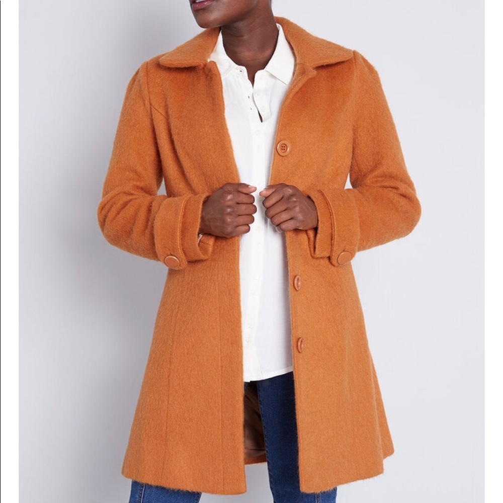 50’s style orange coat